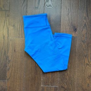 Blue low rise Lululemon reversible leggings